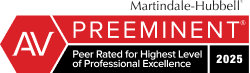 Martindale-Hubbell Peer AV Preeminent Rating